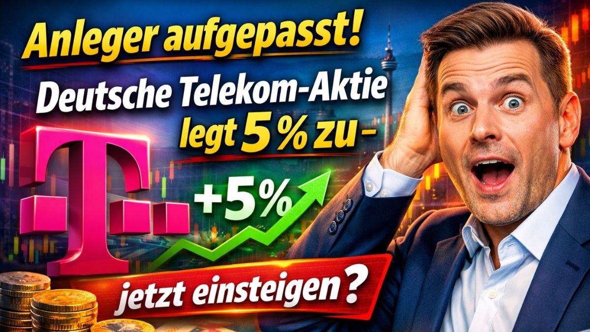 Anleger aufgepasst! Deutsche Telekom-Aktie legt 5 % zu – jetzt einsteigen?