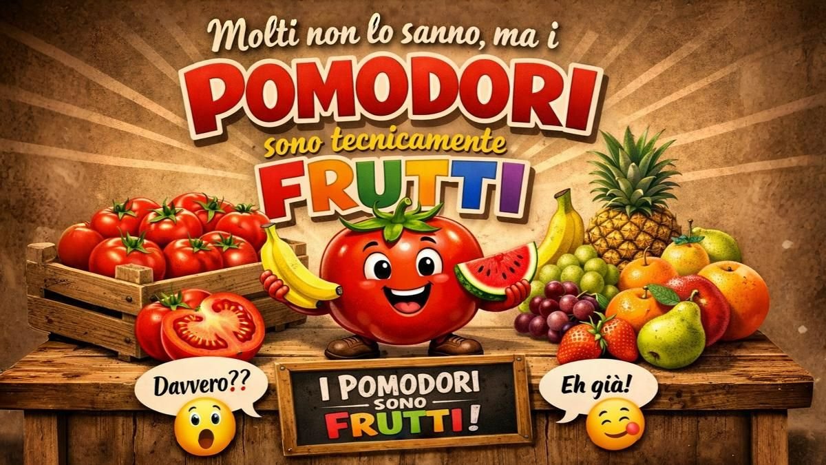 Molti non lo sanno, ma i pomodori sono tecnicamente frutti